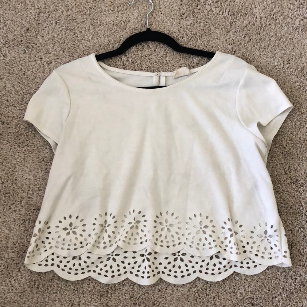 Cute White Crop Top